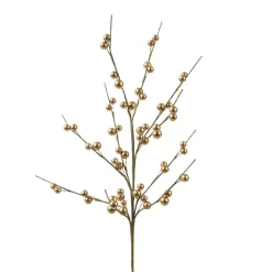 Rametto di bacche (H55 cm) Lapponia Oro metallizzato