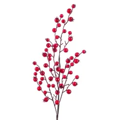 Ramo di bacche (H60 cm) Santo Rosso laccato