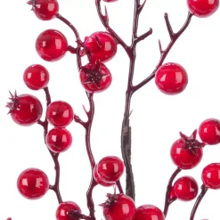 Ramo di bacche (H60 cm) Santo Rosso laccato