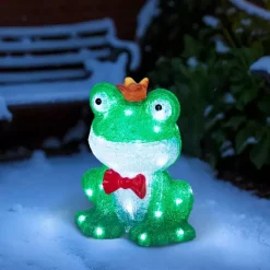 Rana luminosa 40 LED (H28 cm) Albert the King Bianco freddo