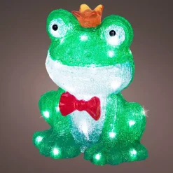 Rana luminosa 40 LED (H28 cm) Albert the King Bianco freddo