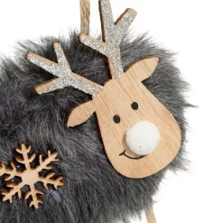 Renna di Natale da appendere (15 cm) Marrone scuro