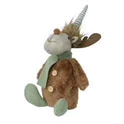 Renna di Natale decorativa (H31 cm) Billie Menta bianca