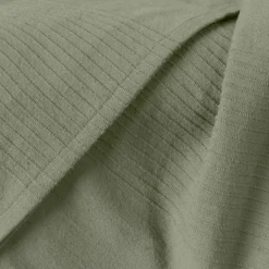Runner letto cotone (130 x 160 cm) Léa Verde rosmarino