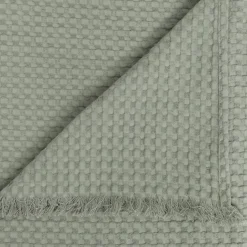 Runner letto cotone (130 x 180 cm) Widdy Verde pallido