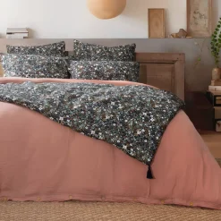 Runner letto garza di cotone (90 x 200 cm) Constance Blu notte