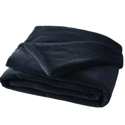 Runner letto iin velluto di cotone (90 x 200 cm) Victor Blu notte
