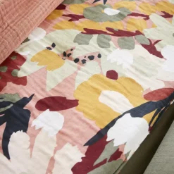 Runner letto in garza di cotone (90 x 200 cm) Azel Multicolore