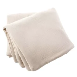 Runner letto quadrupla garza di cotone (90 x 220 cm) Victoria x Gaïa Beige pampa