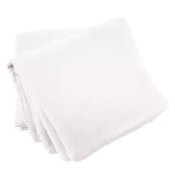 Runner letto quadrupla garza di cotone (90 x 220 cm) Victoria x Gaïa Bianco chantilly