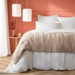 Runner letto quadrupla garza di cotone (90 x 220 cm) Victoria x Gaïa Corda