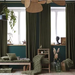 Runner letto velluto di cotone (90 x 200 cm) Victor Verde timo