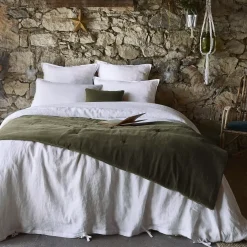 Runner letto velluto di cotone (90 x 200 cm) Victor Verde timo