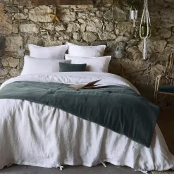 Runner letto velluto di cotone (90 x 200 cm) Victor Grigio ardesia