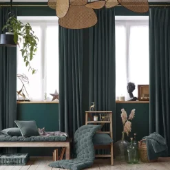 Runner letto velluto di cotone (90 x 200 cm) Victor Grigio ardesia