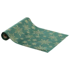 Runner da tavola Cristaux glitterato Verde