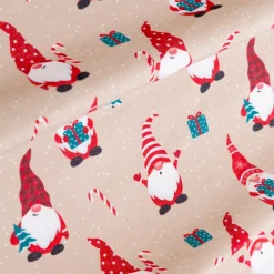 Runner da tavola Natale (300 x 28 cm) Folletti di Natale Beige e rosso
