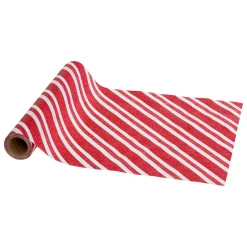 Runner da tavola Natale (300 x 28 cm) Righe in festa Bianco e rosso