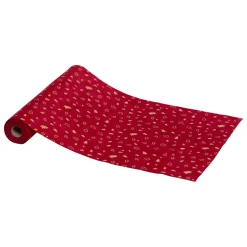 Runner da tavola velluto (300 x 28 cm) Alberi di Natale Rosso