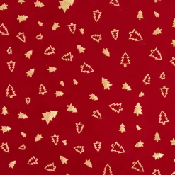Runner da tavola velluto (300 x 28 cm) Alberi di Natale Rosso