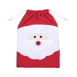 Sacchetto regalo in tessuto (40 cm) Edgard Babbo Natale Rosso
