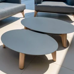 Salotto da giardino alluminio 7 posti 6 pezzi Monte Carlo Grigio antracite