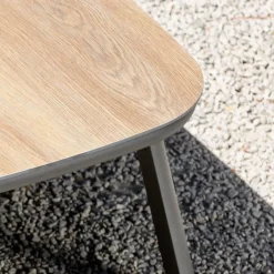 Salotto da giardino in alluminio 2 posti 3 pezzi Amalfi Grigio antracite