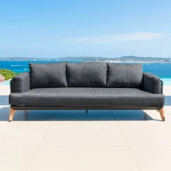 Salotto da giardino alluminio 12 posti 8 pezzi Monte Carlo Grigio antracite