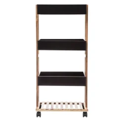 Scaffale cucina 4 livelli x Natureo Nero