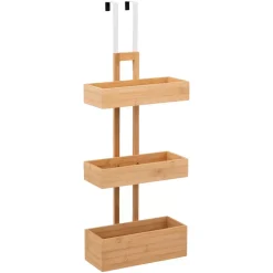 Scaffale per porta 3 ripiani (74 cm) Bambù Naturale