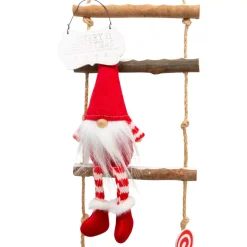 Scala in legno da appendere (H115 cm) I folletti birichini Rosso