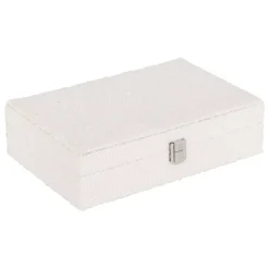 Scatola per gioielli bouclette (28 x 19 cm) Loe Bianca