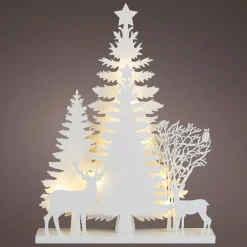 Scena luminosa Foresta a pile Bianco caldo