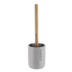 Scopino WC in poliresina Purebamboo Grigio chiaro