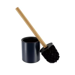 Scopino WC metallo Purebamboo Blu marino