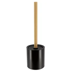 Scopino WC metallo Purebamboo Nero