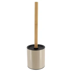 Scopino WC metallo Purebamboo Tortora