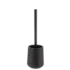 Scopino WC poliresina effetto legno Scandi Nero