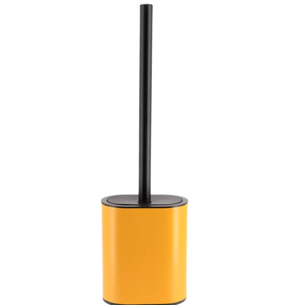 Scopino WC testa piatta Black Line Ocra/Nero