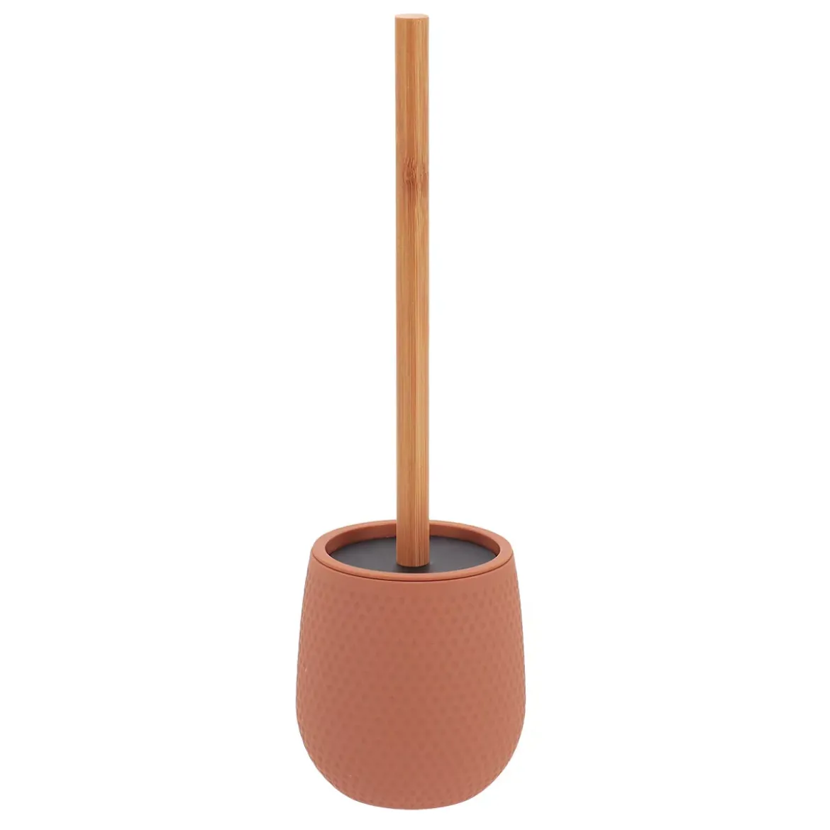 Scovolino per WC in bambù e ABS a nido d'ape Bania Cappuccino