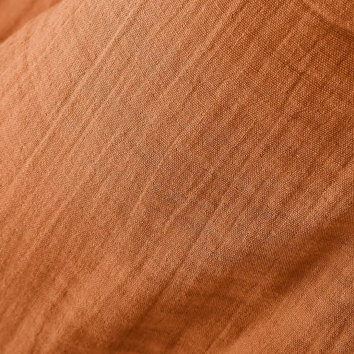 Se di 3 tovaglioli garza di cotone (40 x 40 cm) Gaïa Albicocca