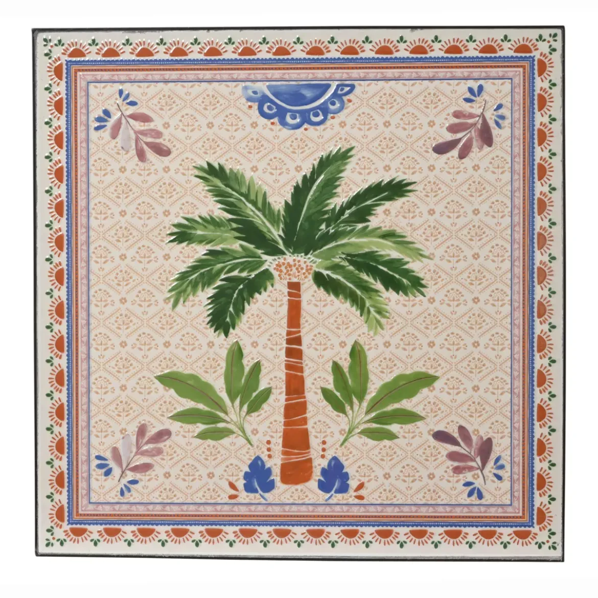 Sedia bistro pieghevole in mosaico Havana Marrone