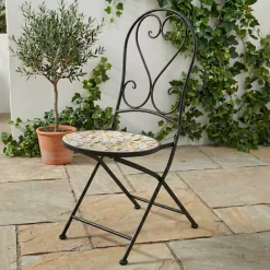 Sedia bistro pieghevole in mosaico Lisse Pastel