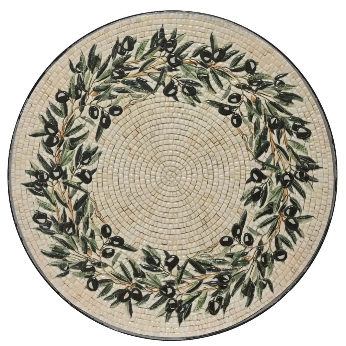 Sedia bistro pieghevole in mosaico Atene Beige