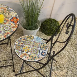 Sedia bistrot pieghevole Braga - Multicolore