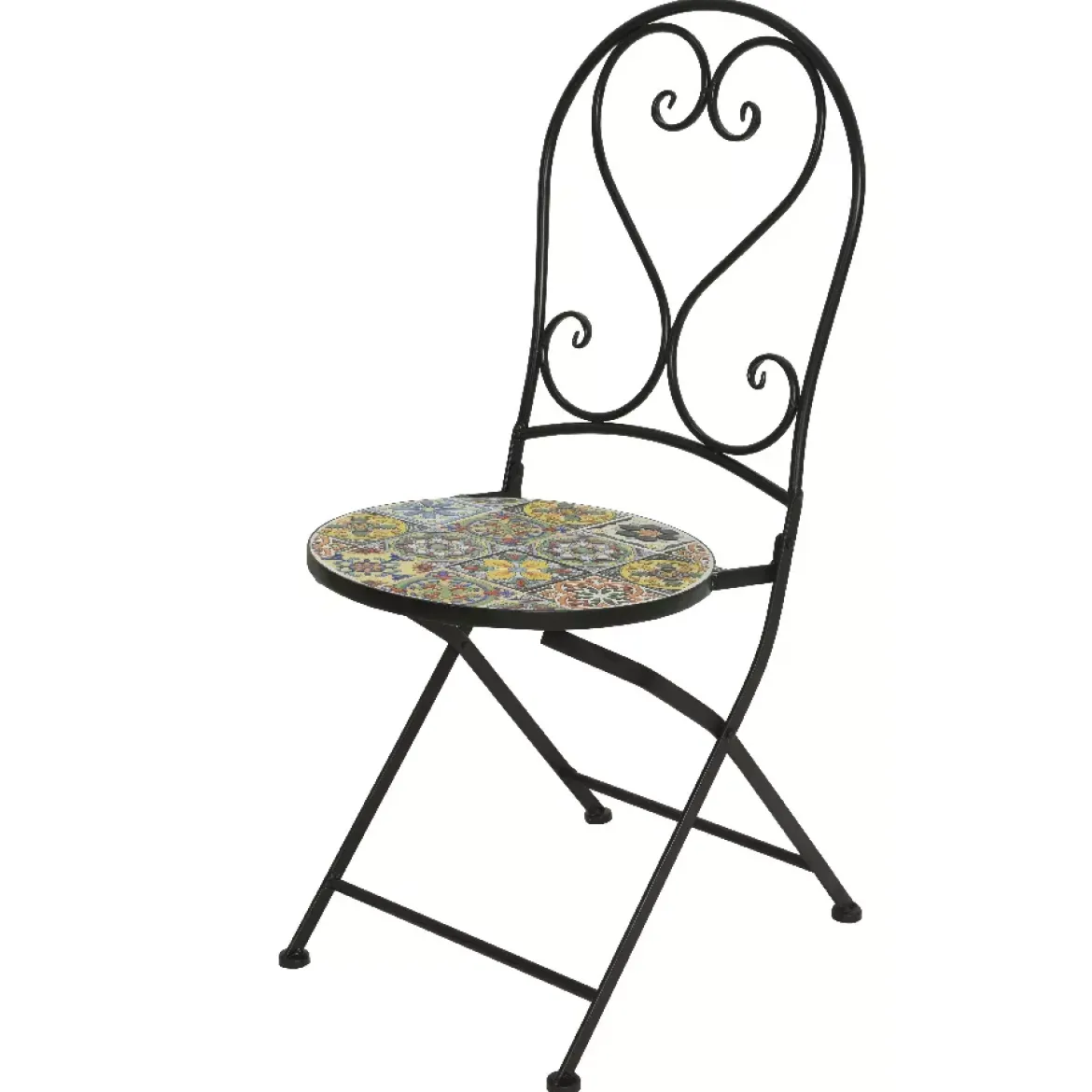 Sedia bistrot pieghevole Braga - Multicolore