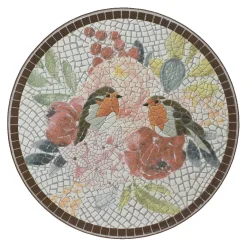 Sedia bistrot pieghevole in mosaico Aberdeen Marrone