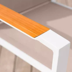Sedia da giardino alluminio impilabile Bali - Bianco
