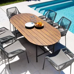 Sedia da giardino impilabile Seville - Grigio