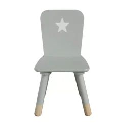 Sedia bambino legno (H50 cm) Stars Verde